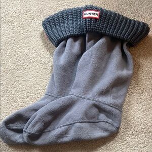 Hunter Gray Fleece Boot Socks